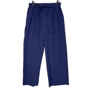 Lululemon Noir Pant Wide Leg Tie Waist Gatsby Blue size 10